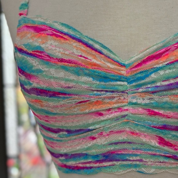 PINK Victoria’s Secret Multi Colored Laced Bralette - Picture 8 of 8